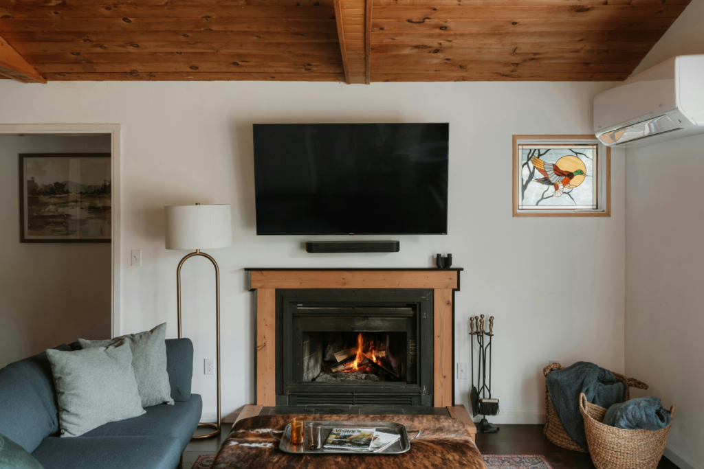 TV mount over fireplace